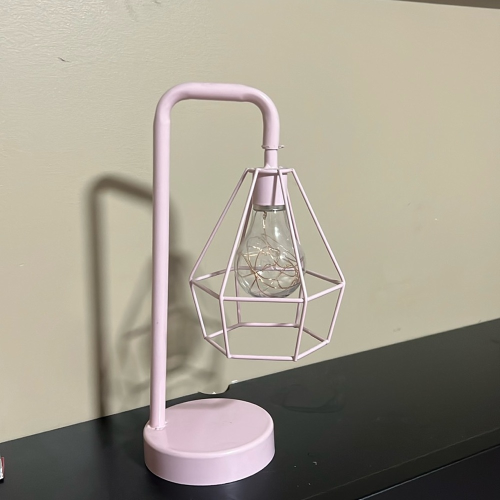 Pink Geometric Desk Lamp
